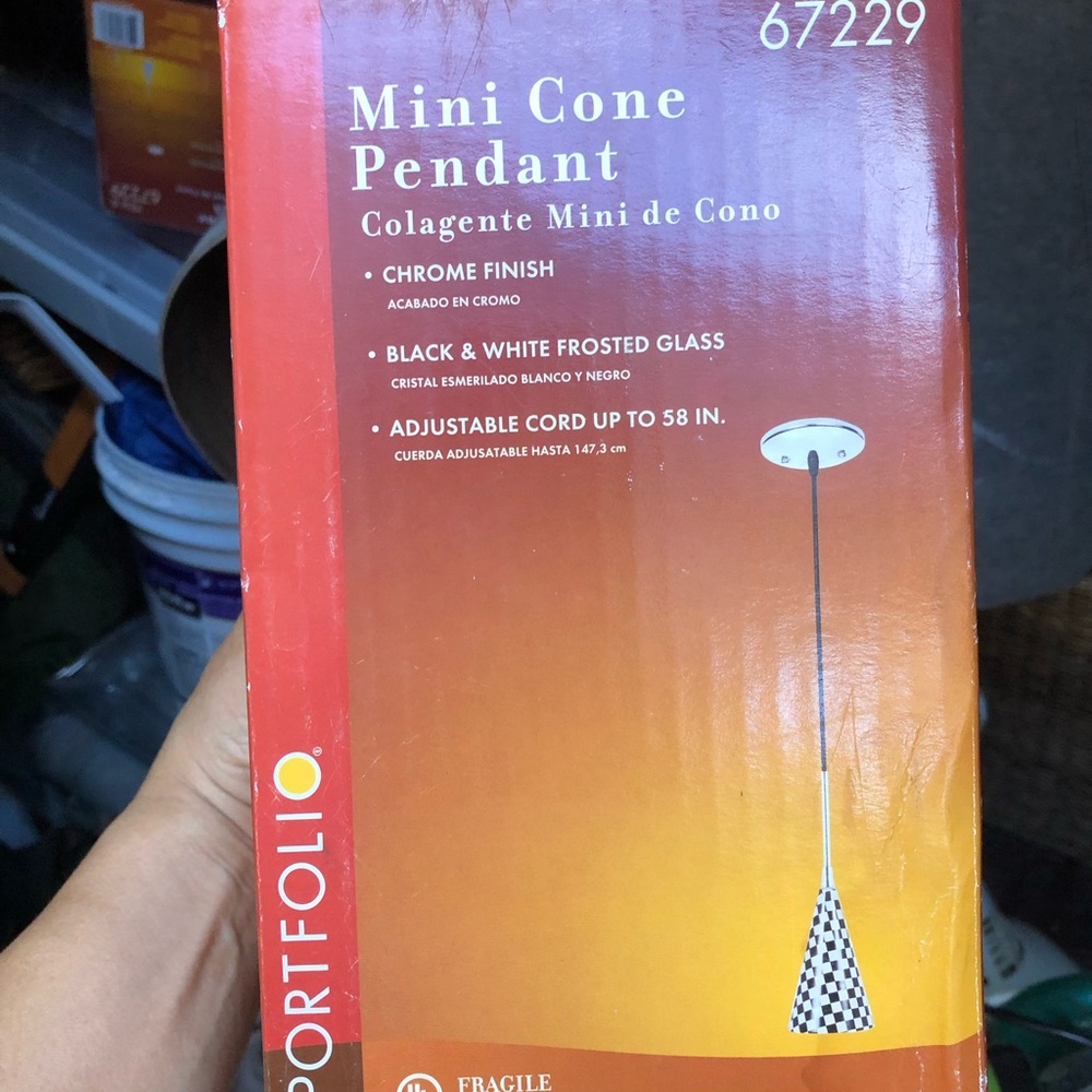 3 Portfolio mini cone iced ceiling lamps